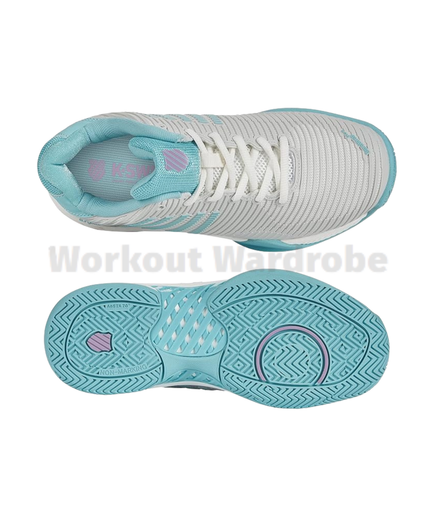 K-Swiss Hypercourt Express 2 - Brilliant White/Angel Blue/Sheer Lilac