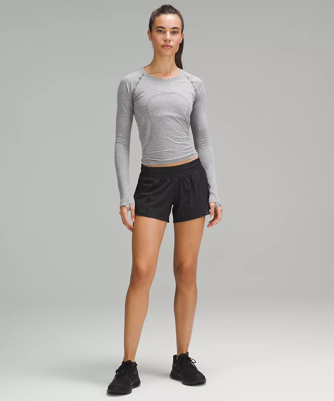 Hotty Hot Low Rise Lined Short 4” - Black