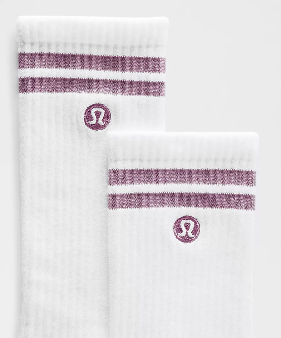 Daily Essential Socks - White/Lavender Lux