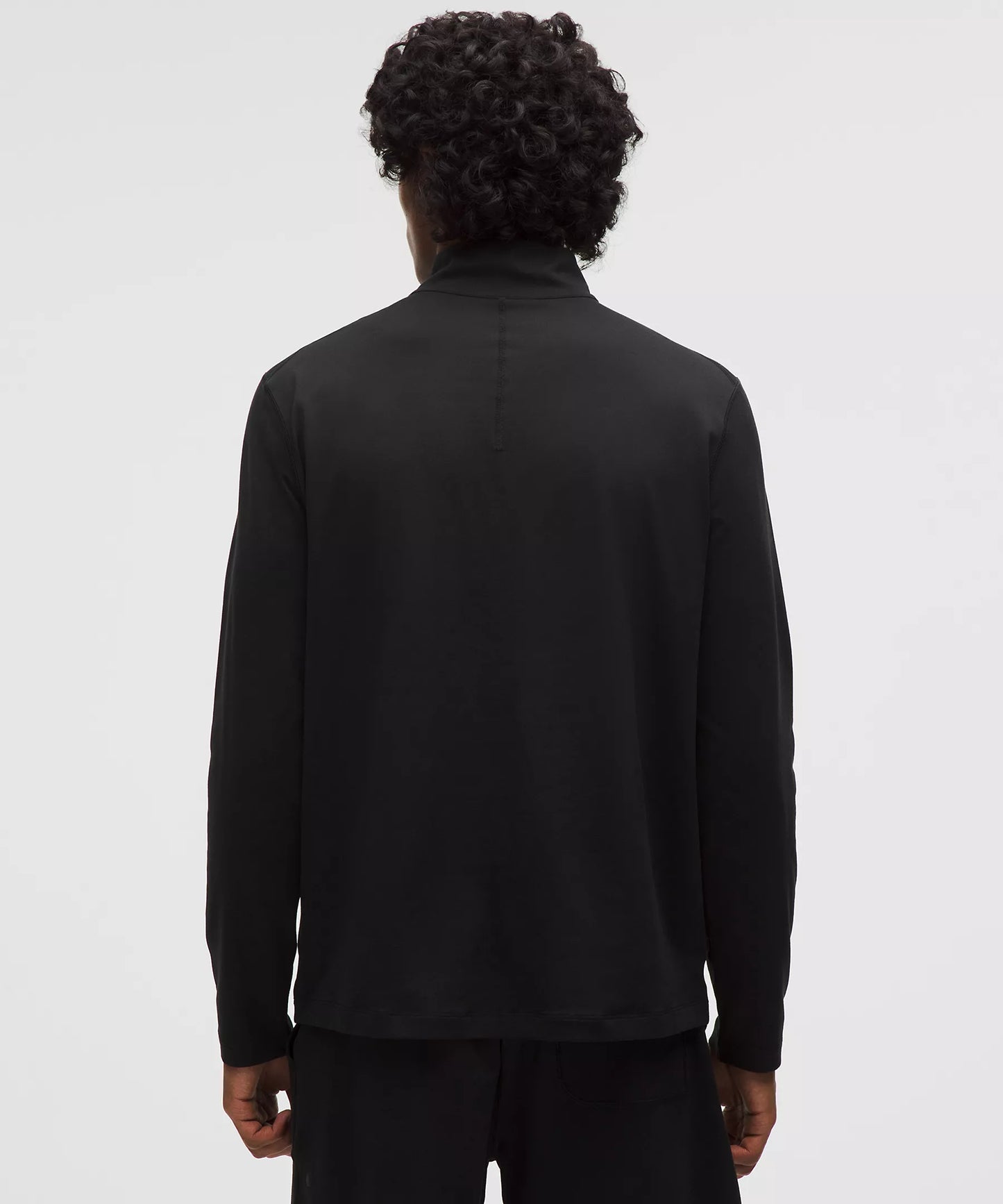 Soft Jersey Half Zip - Black