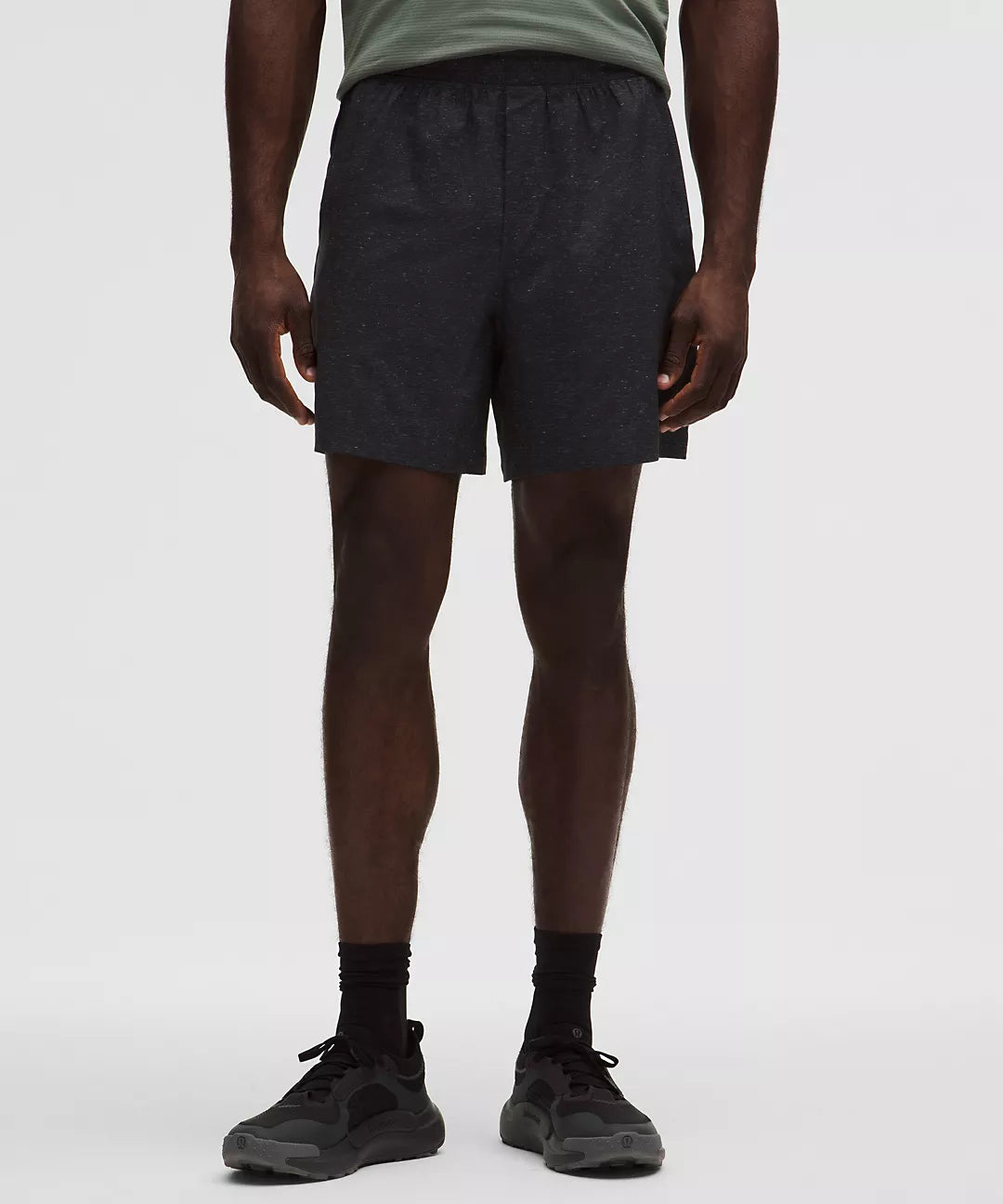 Men's Pace Breaker Linerless Athletic Short 7" - Heather Navy