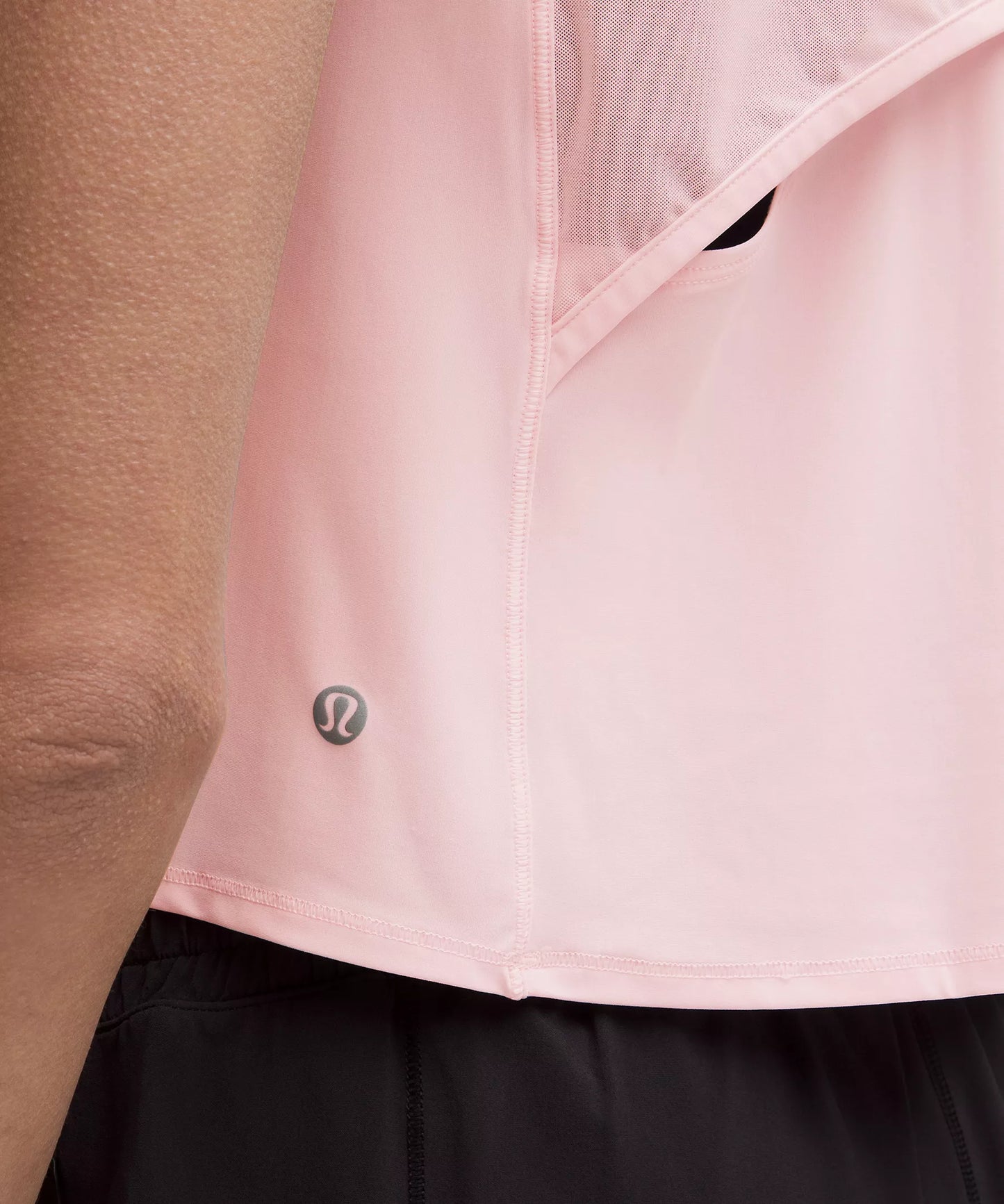 Sculpt Cropped Cross-Vent Tank Top - Blissful Pink