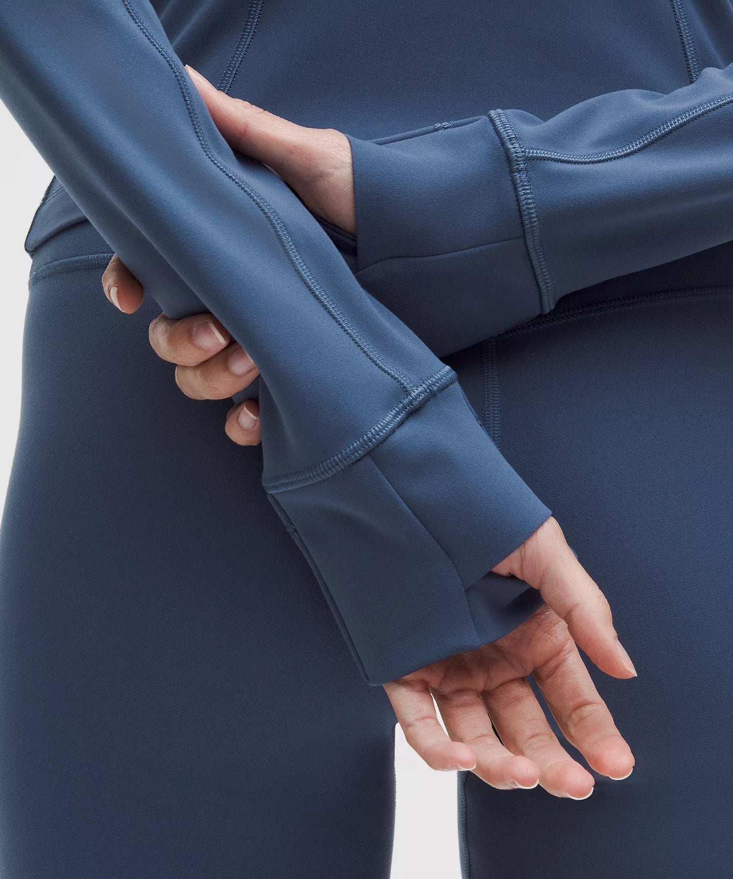 Define Cropped Jacket Nulu - Blue Twill/Gold