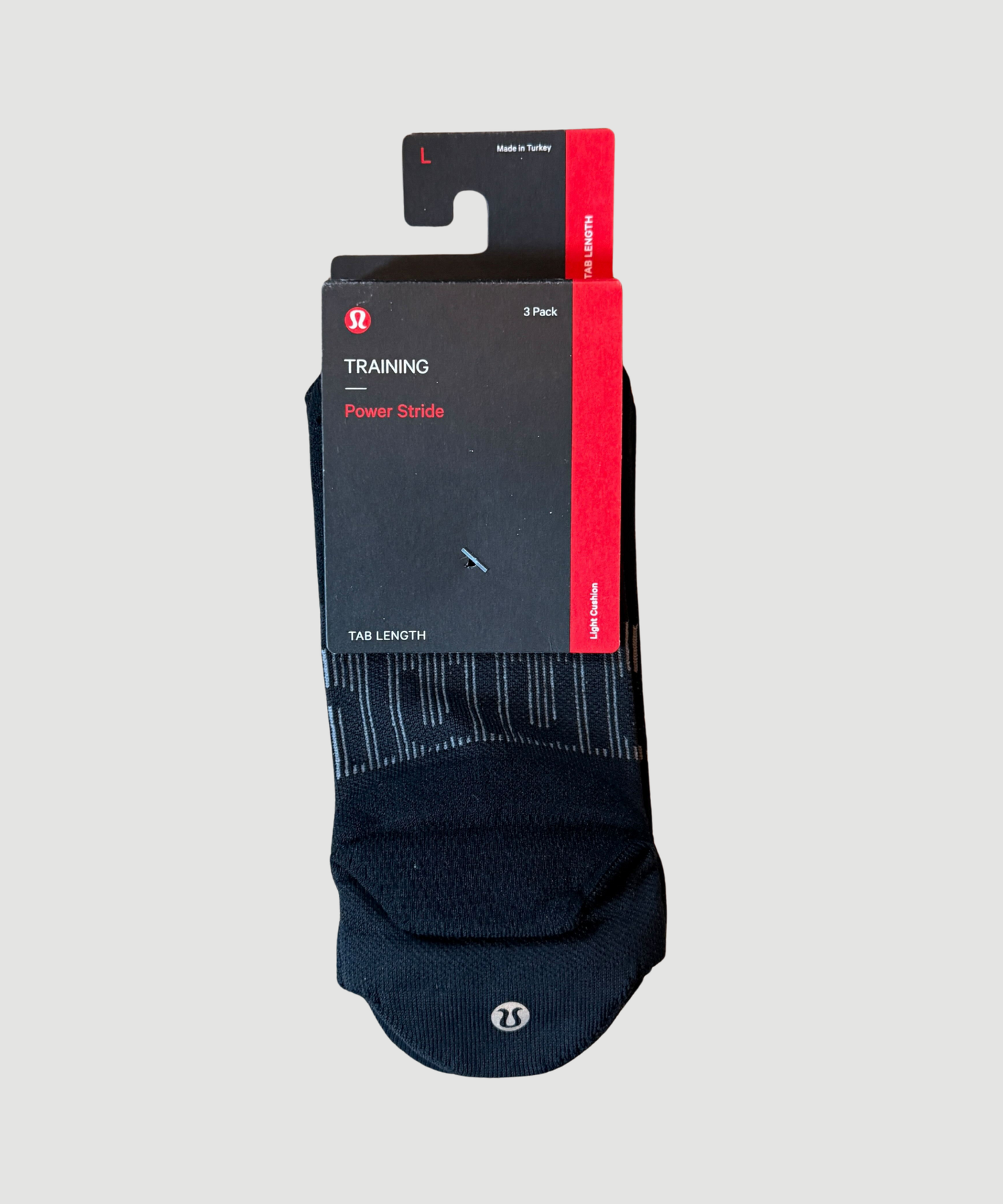 Training Power Stride Tab Length (3 Pack) - Black