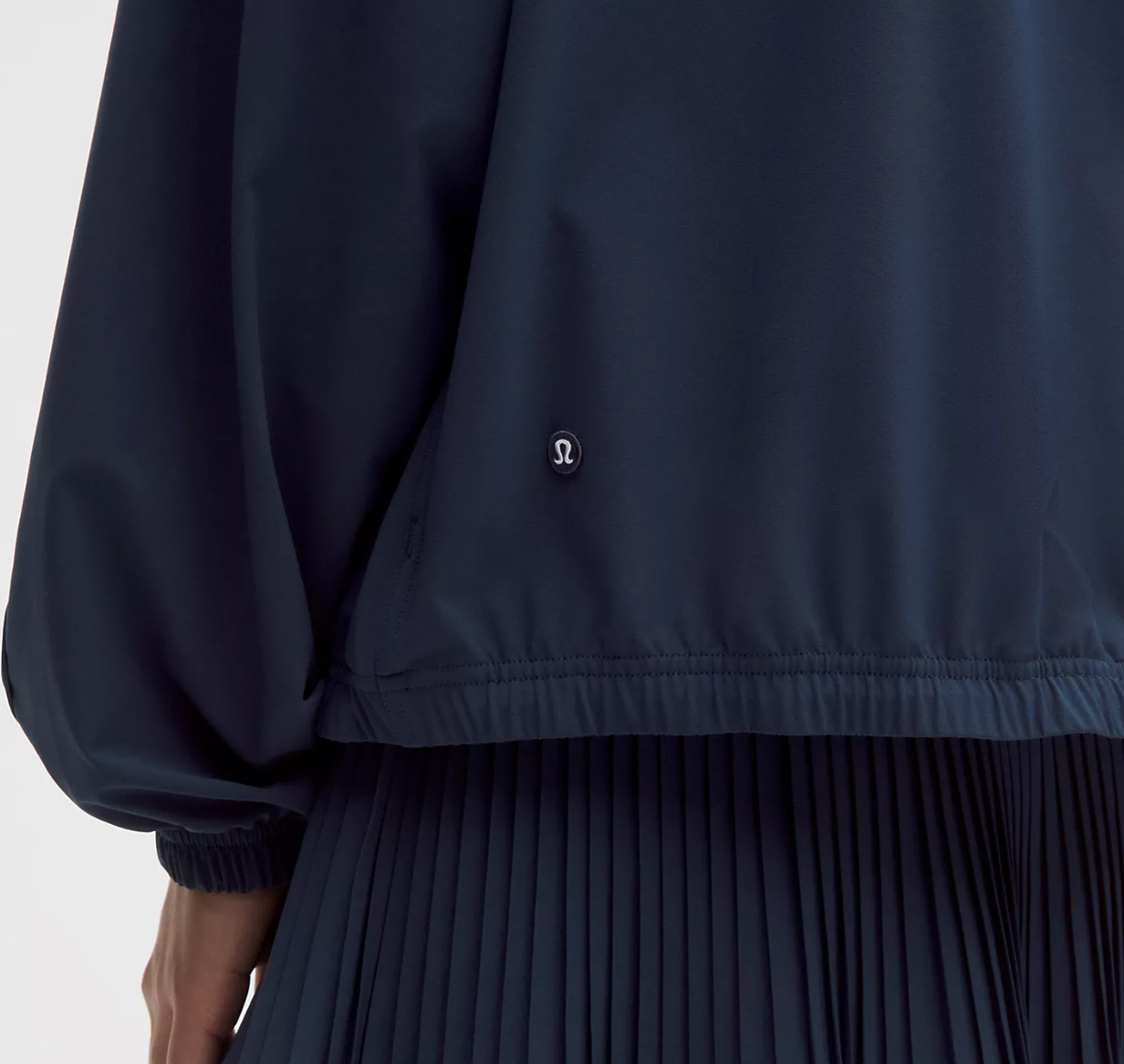 UV-Protective Oversized Tennis Jacket