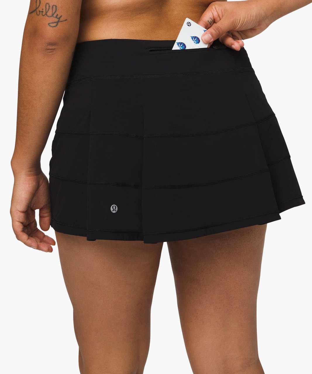 Pace Rival Mid Rise Skirt 12" - Black