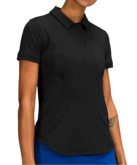 Quick-Drying Short Sleeve Polo - Black