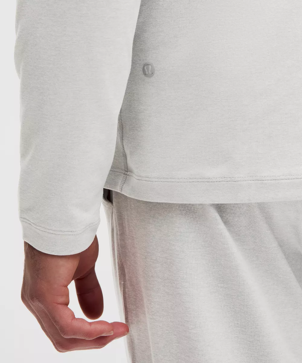 Soft Jersey Half Zip - Heathered Vapor/Heathered Silver Drop