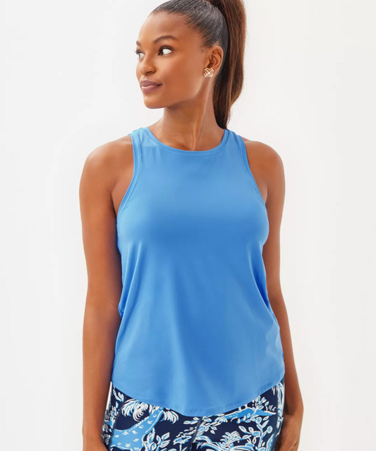 UPF 50+ Luxletic Westley Active Tank - Sunwashed Blue