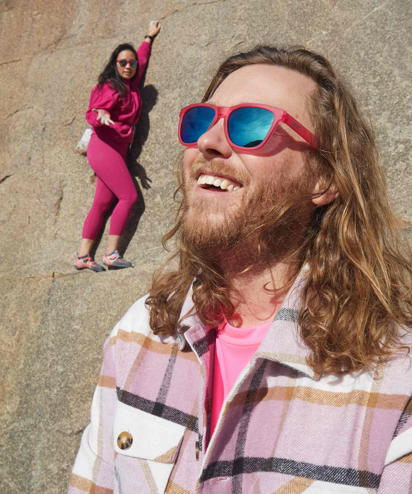 Flamingos On A Booze Cruise Sunglasses