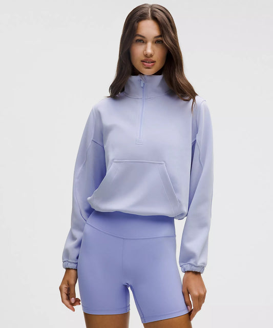 Brushed Softstreme Half Zip - Serene Blue