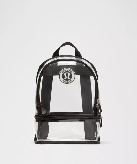 Clear Backpack Mini 10L (Logo) - Black/Silver