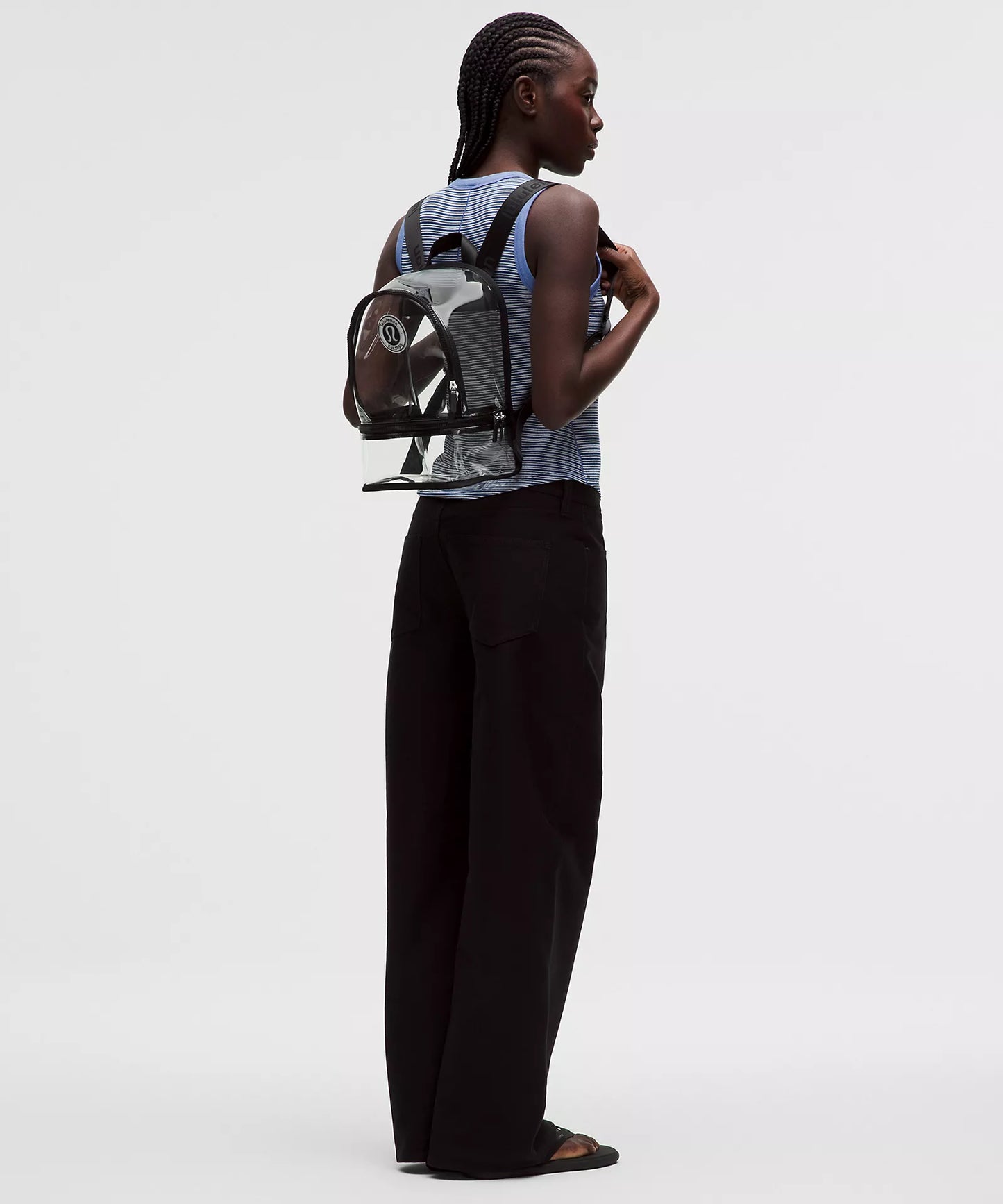 Clear Backpack Mini 10L (Logo) - Black/Silver