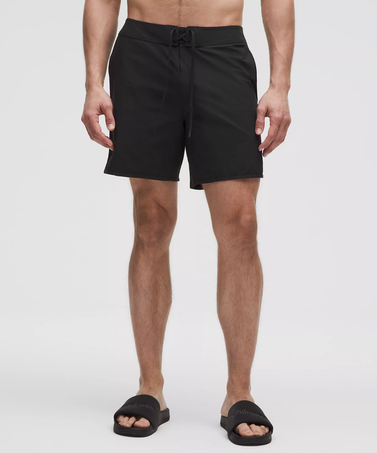 Classic-Fit Linerless Board Short 7" - Black