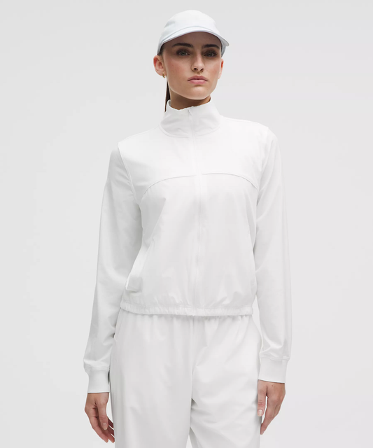 Court Rival Tennis Track Jacket - White/White