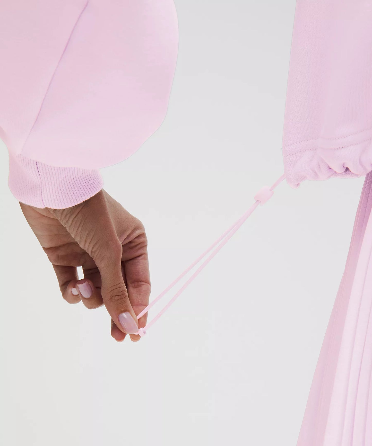 Cotton Terry Tennis Half Zip - Pink Organza