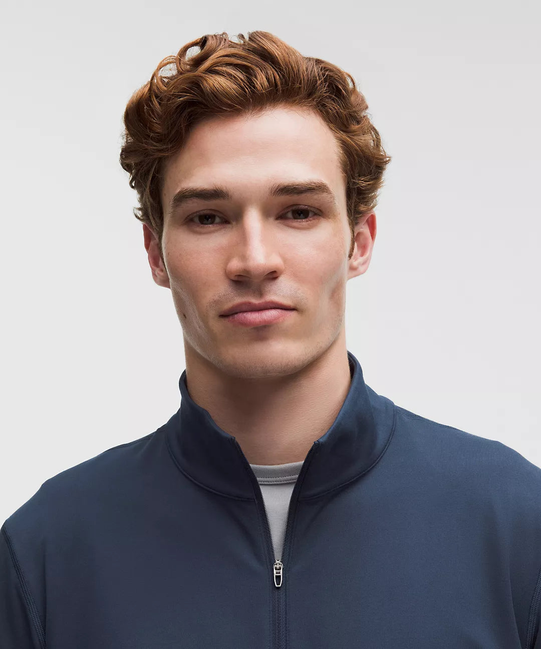 Men's Soft Jersey Half-Zip Pullover - Club Blue