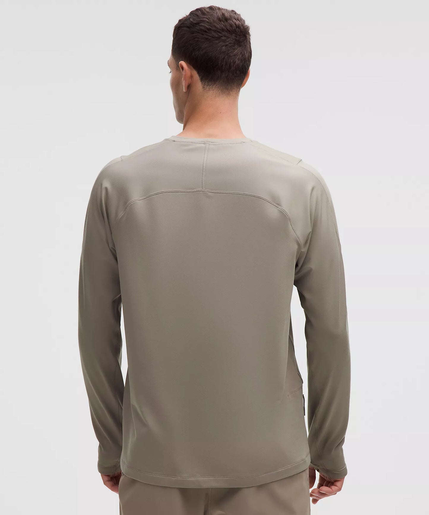 Rulu Fleece Crewneck Long-Sleeve Shirt - Warm Ash Grey