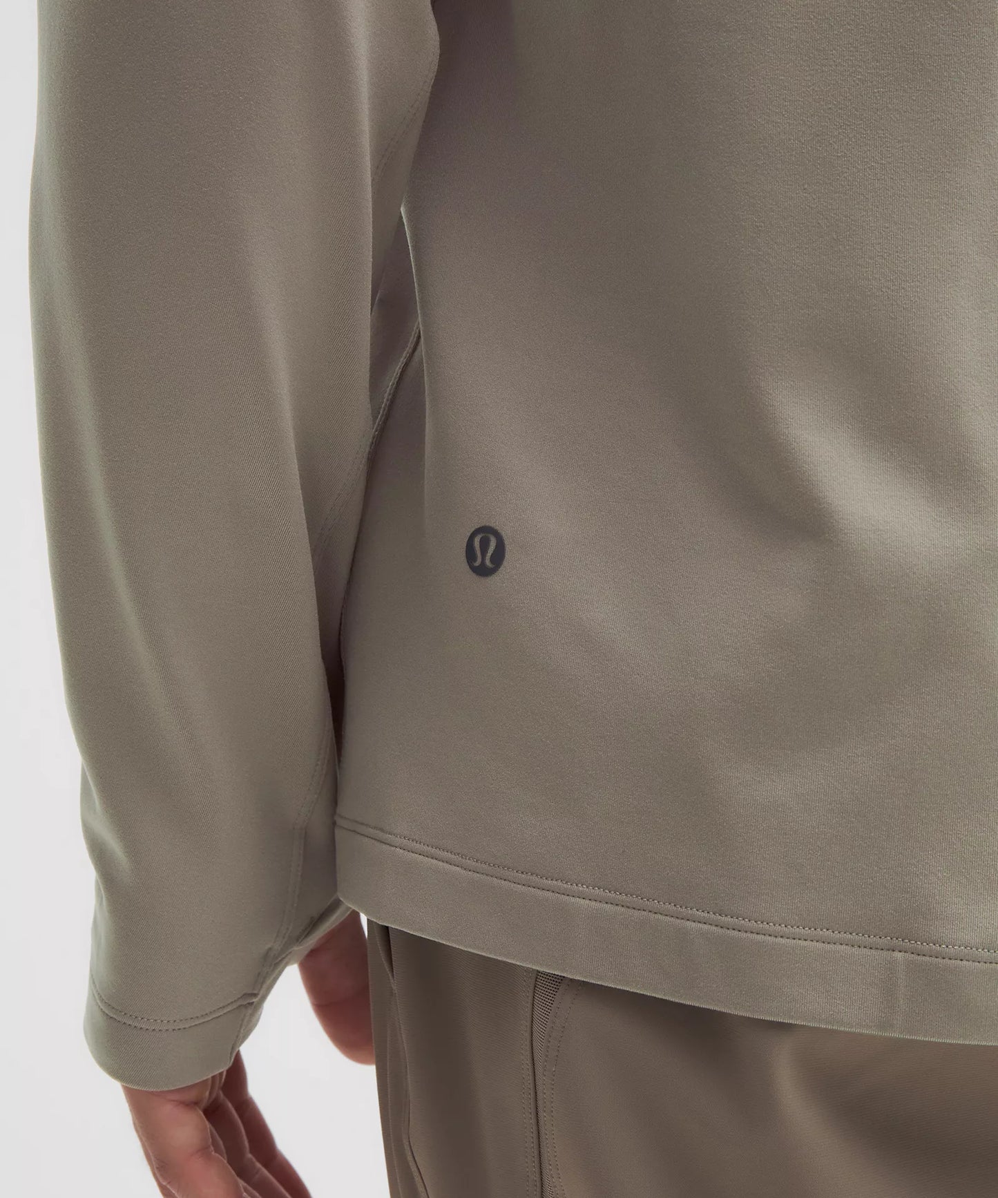 Rulu Fleece Crewneck Long-Sleeve Shirt - Warm Ash Grey