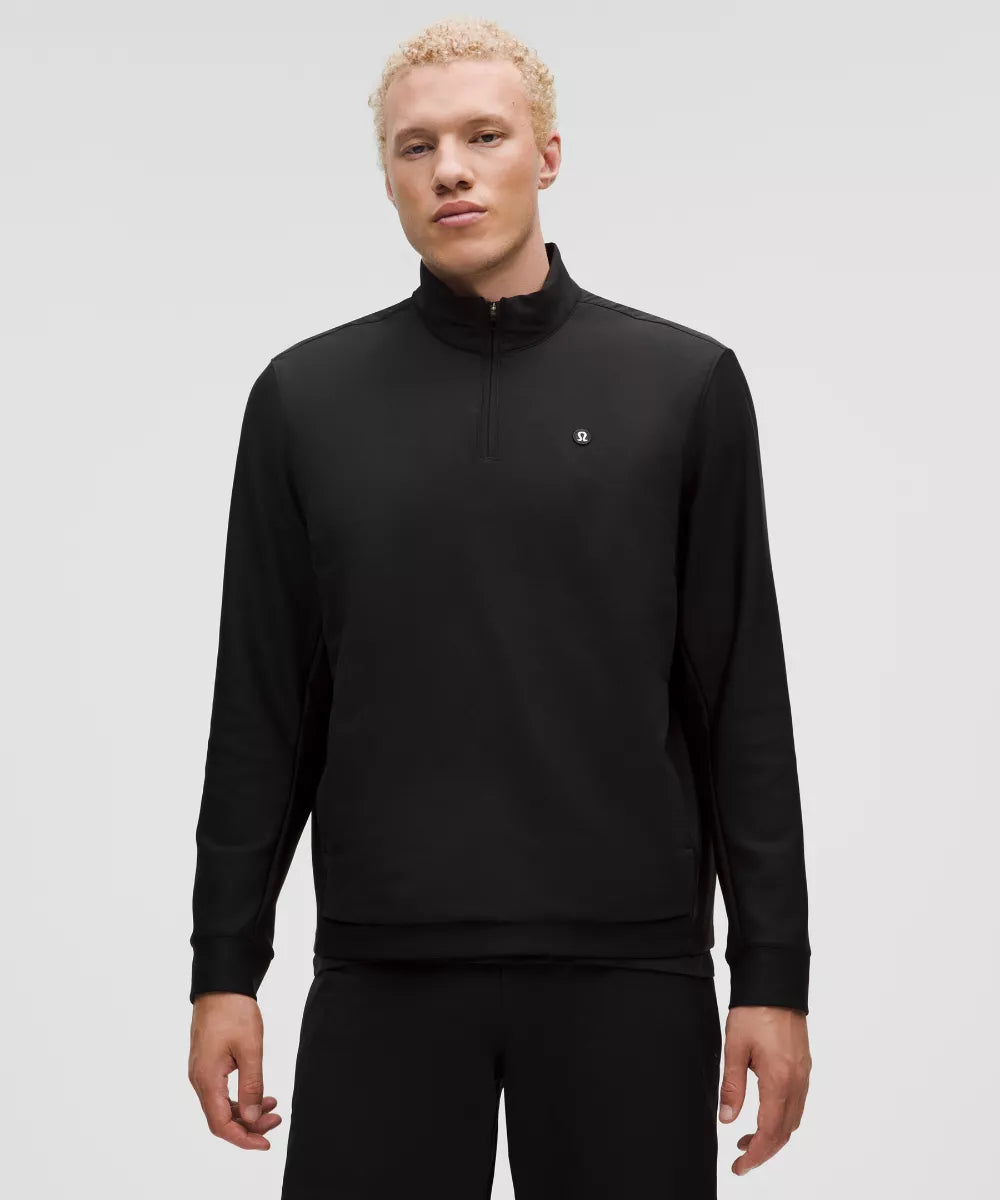 Water-Repellent Quarter-Zip Golf Shell - Black