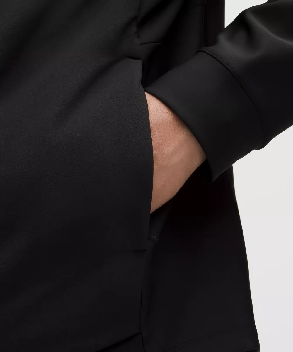 Water-Repellent Quarter-Zip Golf Shell - Black