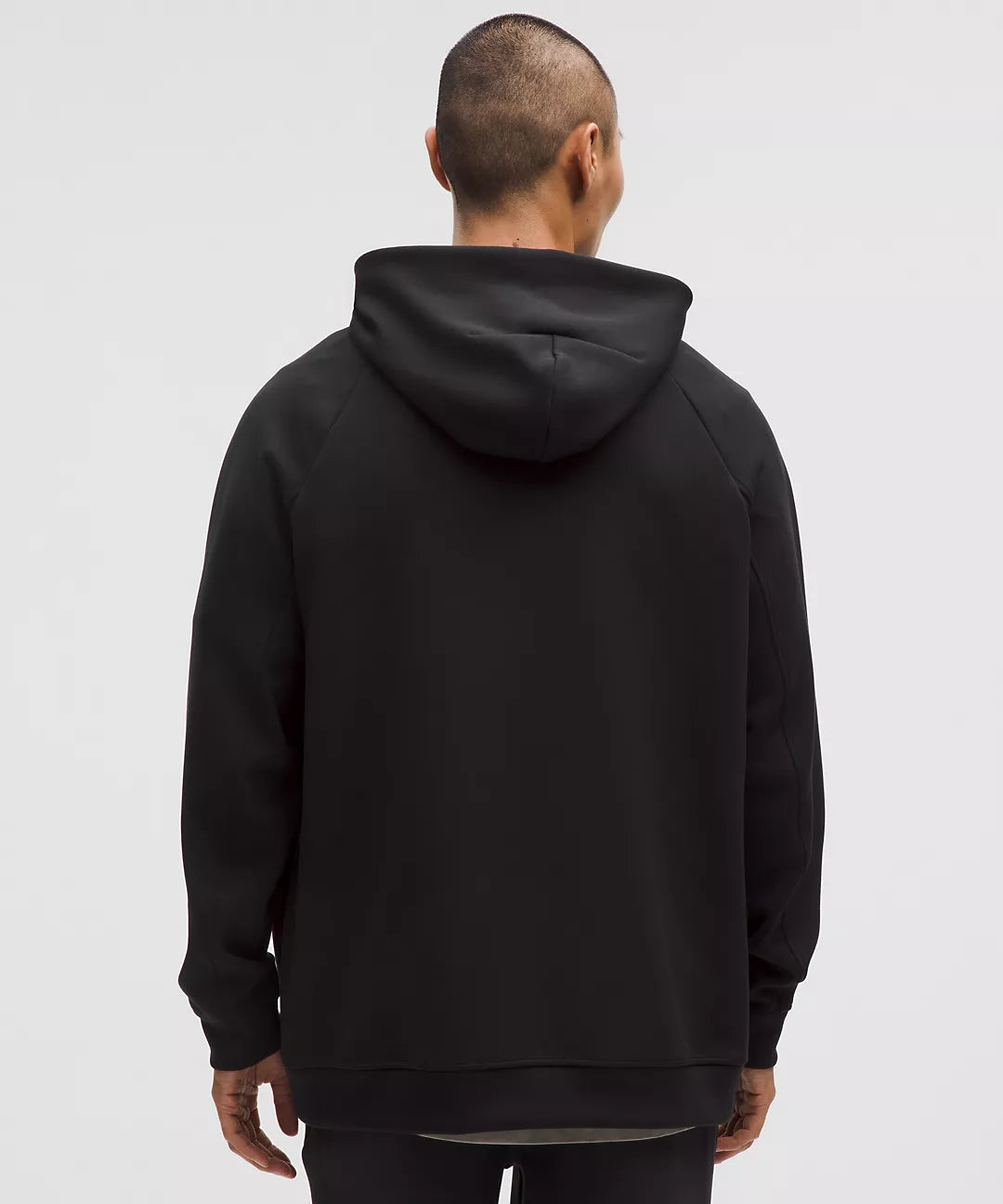 Men's Smooth Spacer Classic-Fit Pullover Hoodie - Black