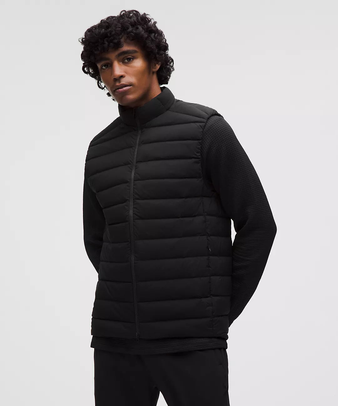 Men's Navigation Stretch Down Vest - Black