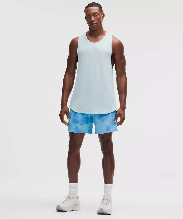 Men's Premium Pace Breaker Linerless Athletic Short 7" - Smoothie Print Blueberry Multi