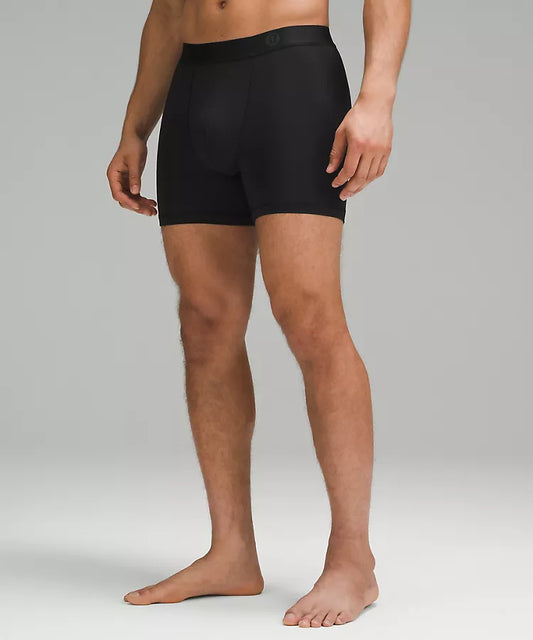 Men's Premium Always In Motion Boxer Brief 5" - Black