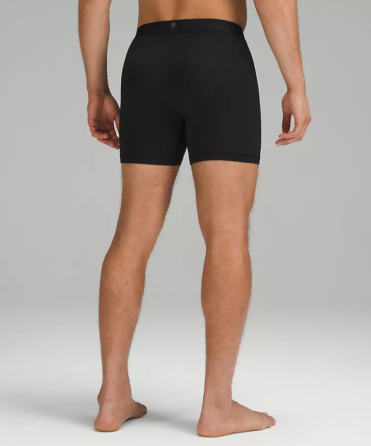 Men's Premium Always In Motion Boxer Brief 5" - Black