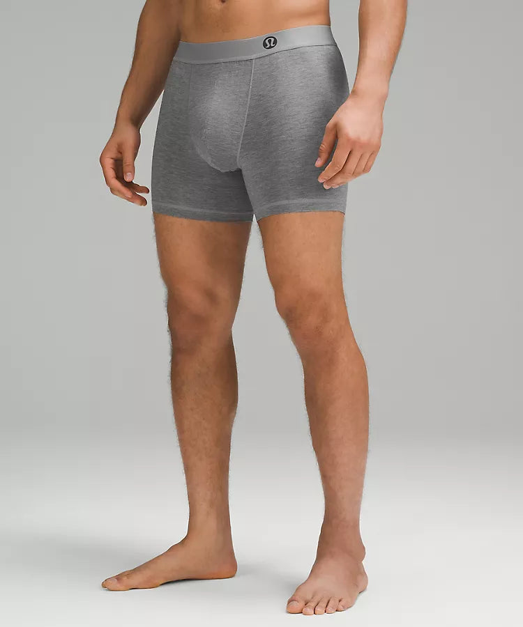 Men's Premium Always In Motion Boxer Brief 5" - Grey