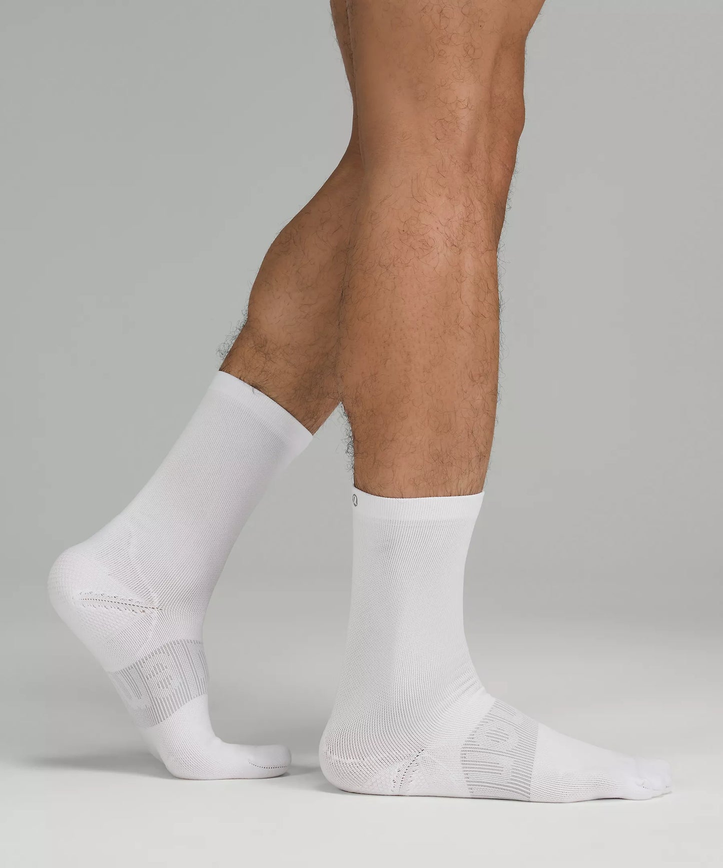 Men's Power Stride Crew Socks (3 Pack) - White