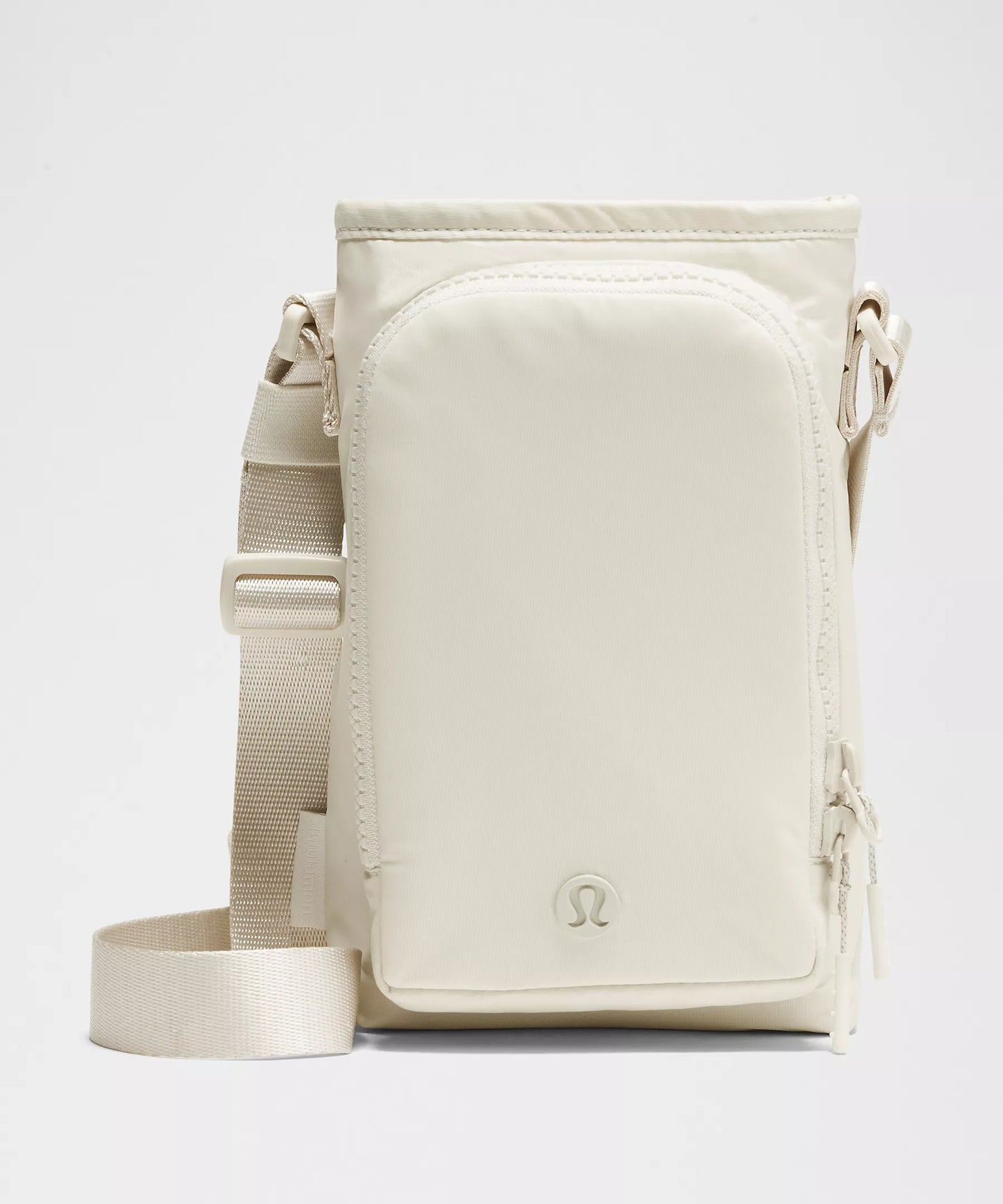Water Bottle Crossbody with Front Pocket 2L - Light Ivory