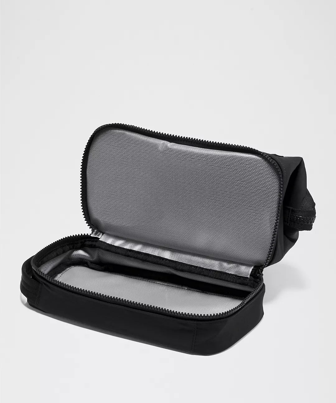 Dual-Compartment Travel Toiletry Bag - Black
