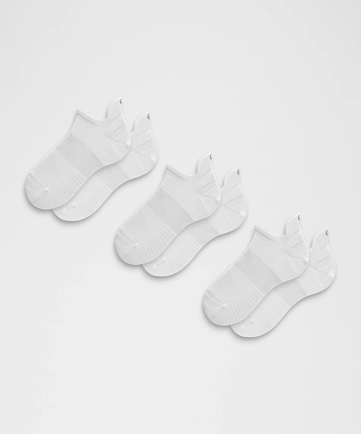 Unisex Power Stride Tab Socks (3 Pack) - White