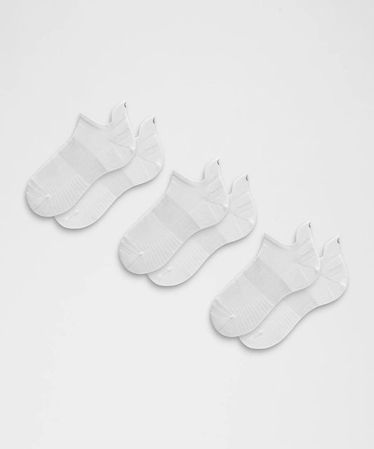 Unisex Power Stride Tab Socks (3 Pack) - White