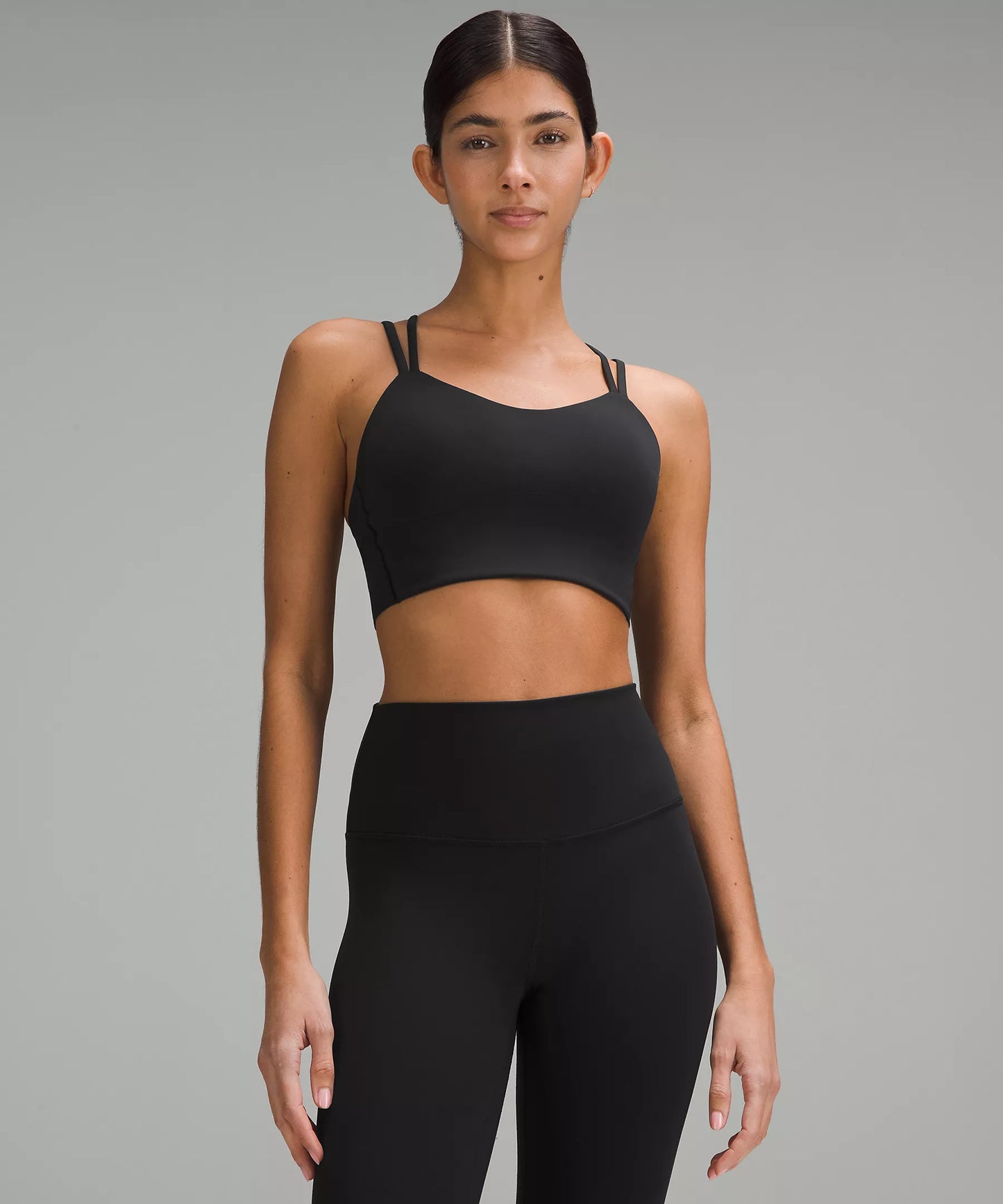 Like a Cloud Longline Bra Light Support, B/C Cup - Black