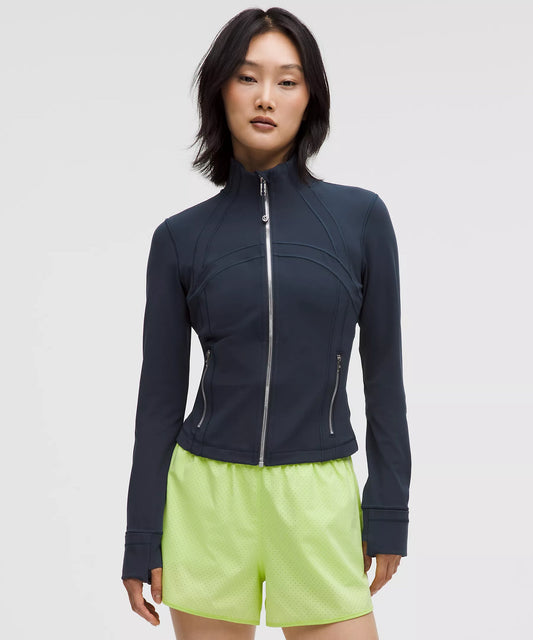 Define Cropped Jacket Nulu - True Navy/Mirror Silver