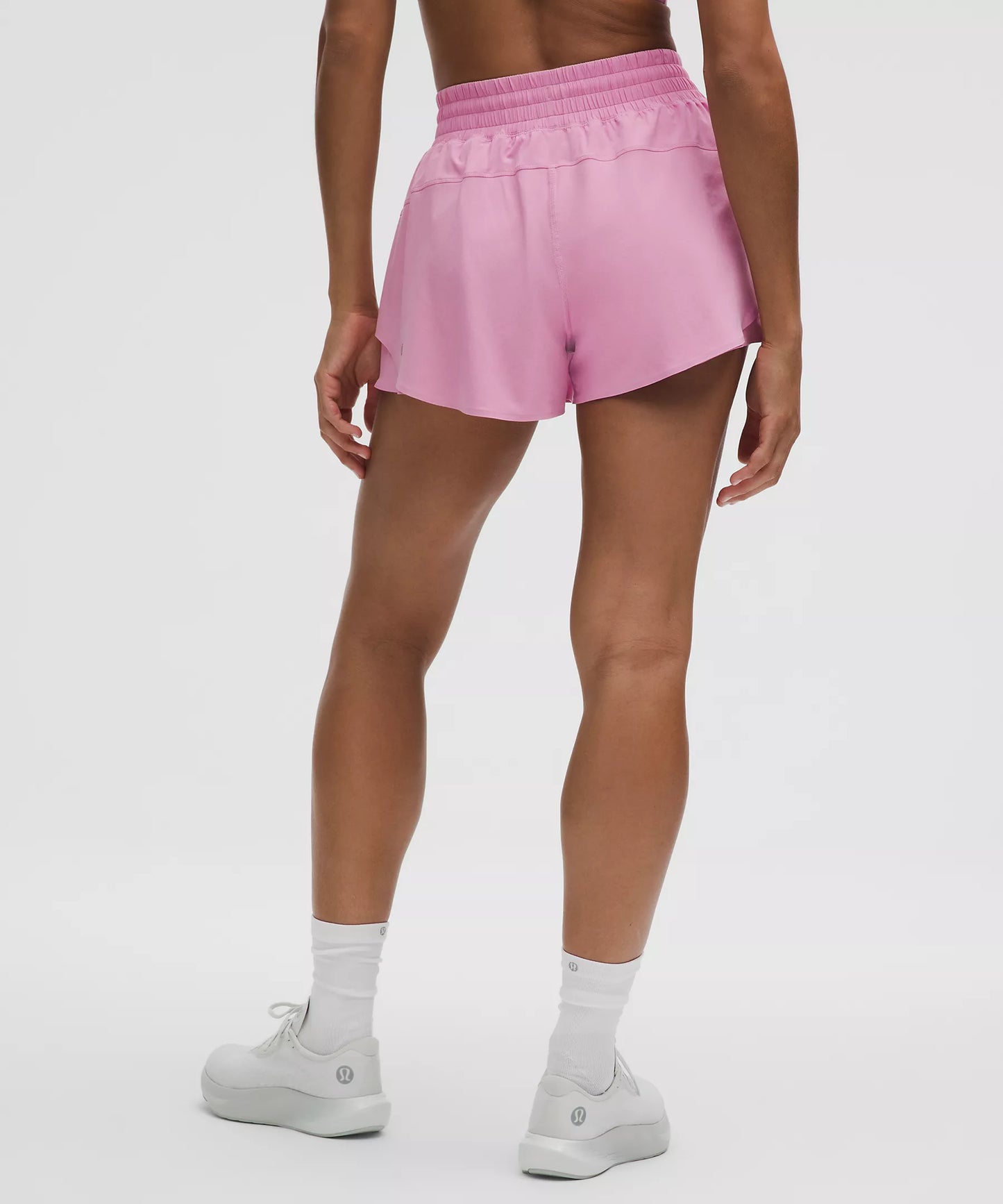 Shake It Out High-Rise Running Short 2.5" - Pink Frosting