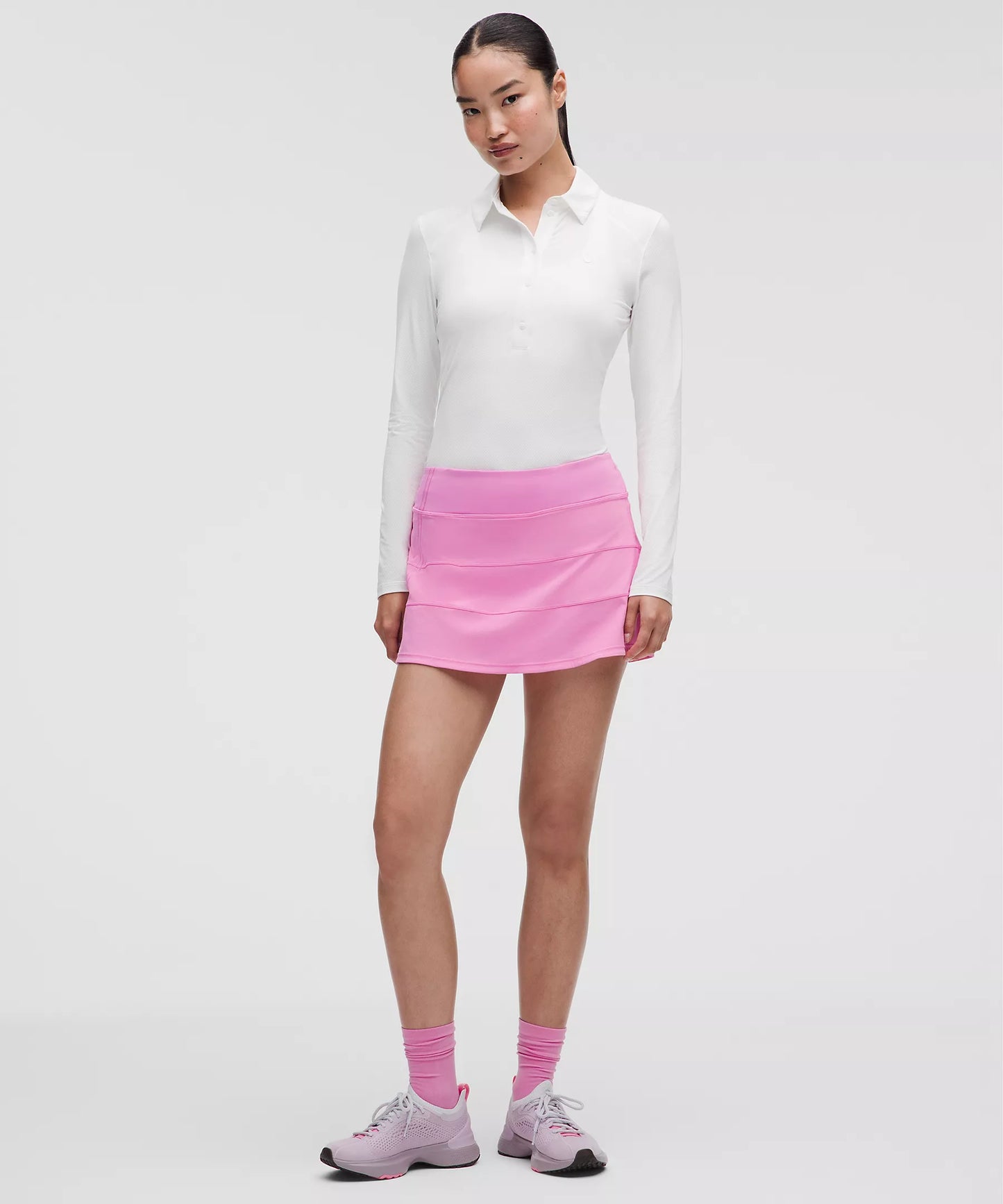 Pace Rival Mid-Rise Skirt Long 15" - Sweet Sorbet