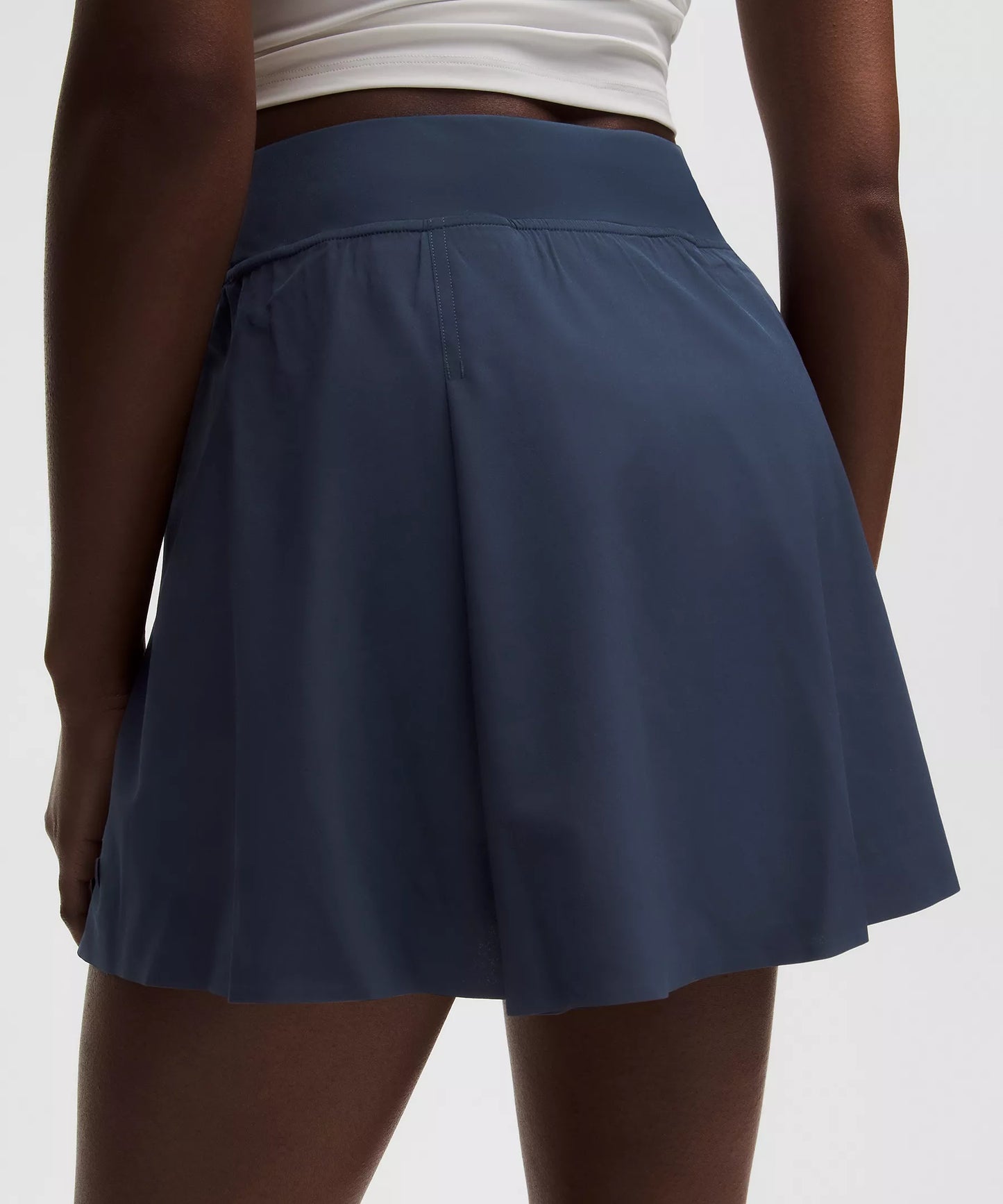 Women's A-Line Side-Pleat Tennis Skirt - Club Blue 15"