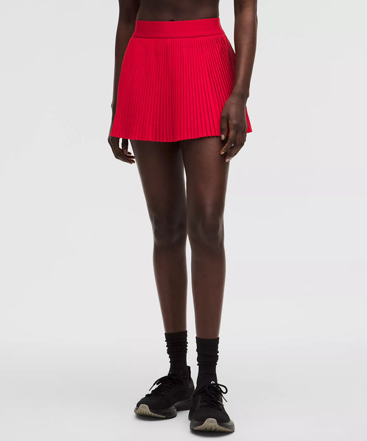 RePleat High-Rise Pleated Tennis Skirt - Oxford Red