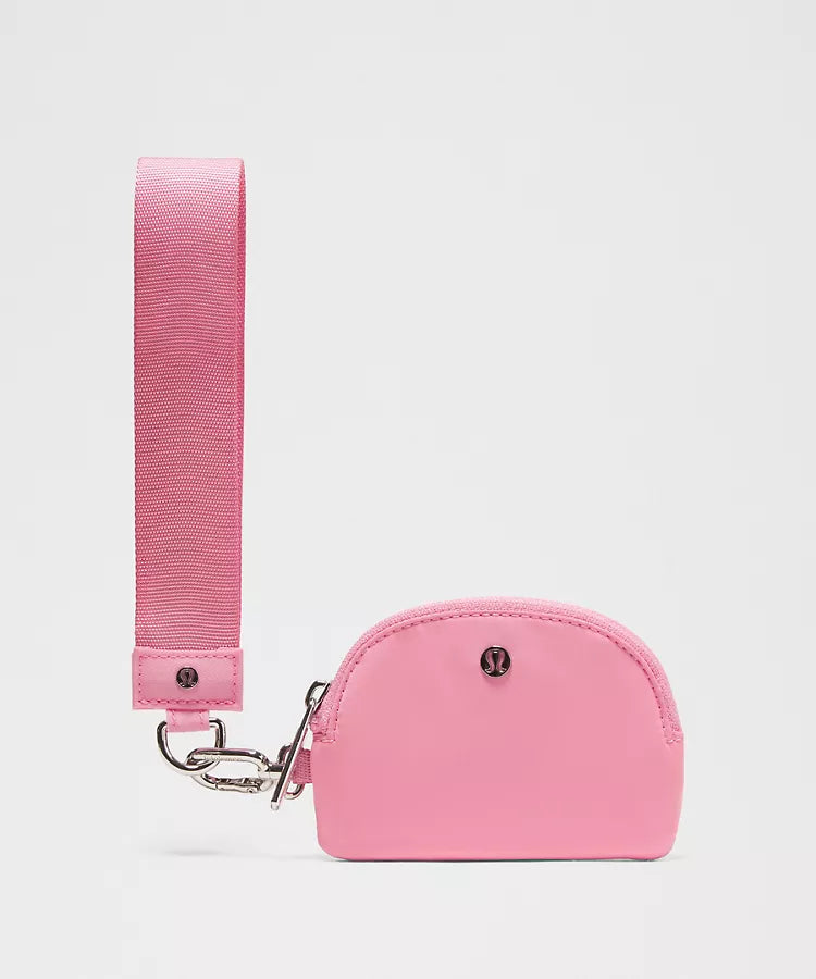Dual Pouch Wristlet - Strawberry Multi / Candy Cloud