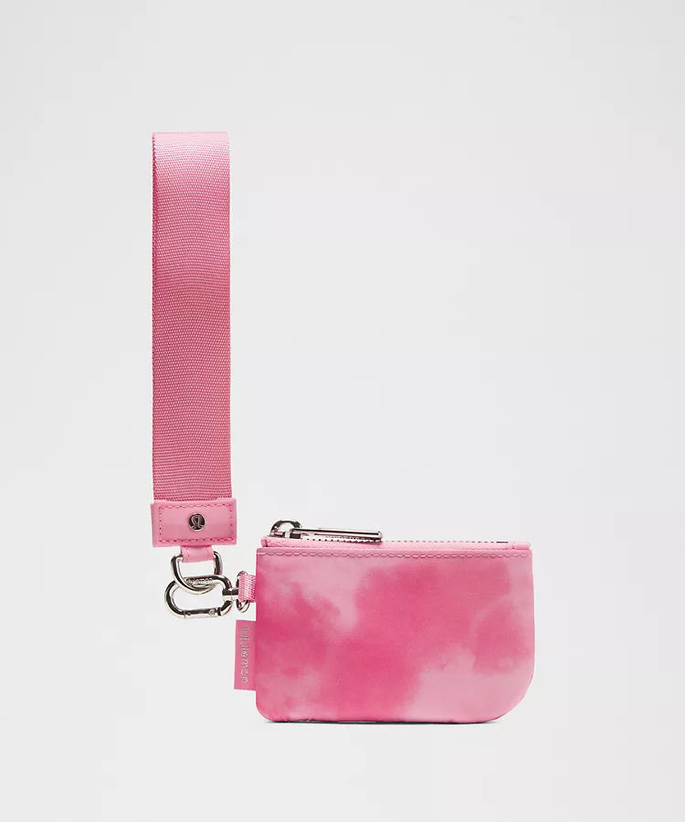Dual Pouch Wristlet - Strawberry Multi / Candy Cloud