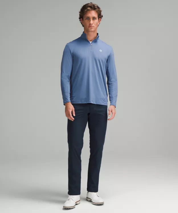 Long-Sleeve Golf Half Zip - Oasis Blue
