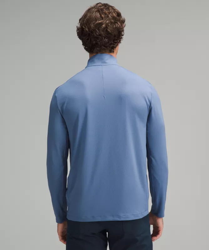 Long-Sleeve Golf Half Zip - Oasis Blue