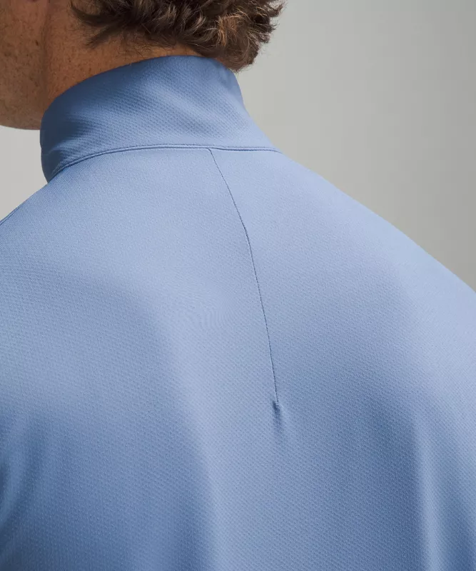 Long-Sleeve Golf Half Zip - Oasis Blue