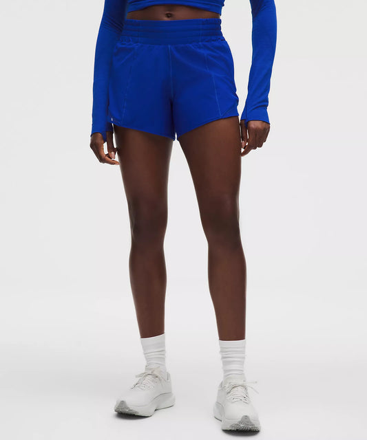 Hotty Hot High-Rise Lined Short 4" - Riverside