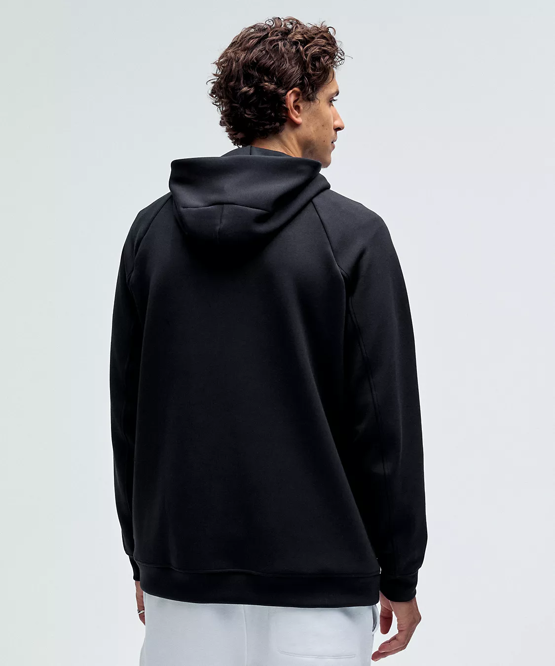 Smooth Spacer Pullover Hoodie - Black