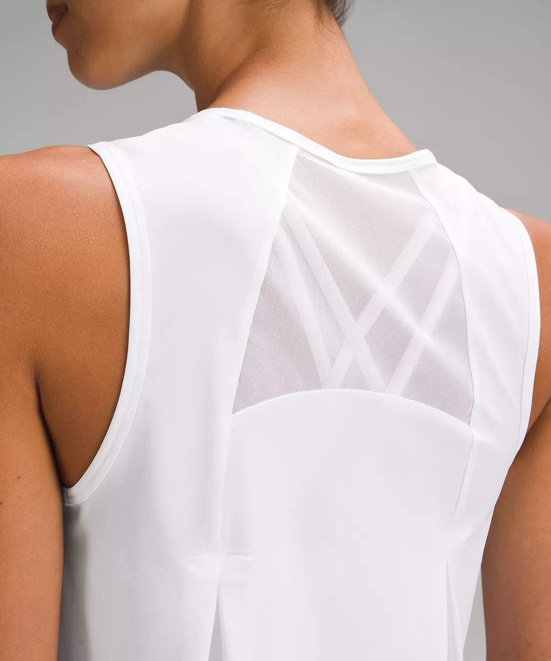 Sculpt Cropped Tank Top - White